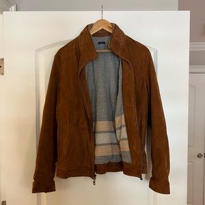 Peter Millar Suede Hide Jacket with cashmere lining. Size S/M